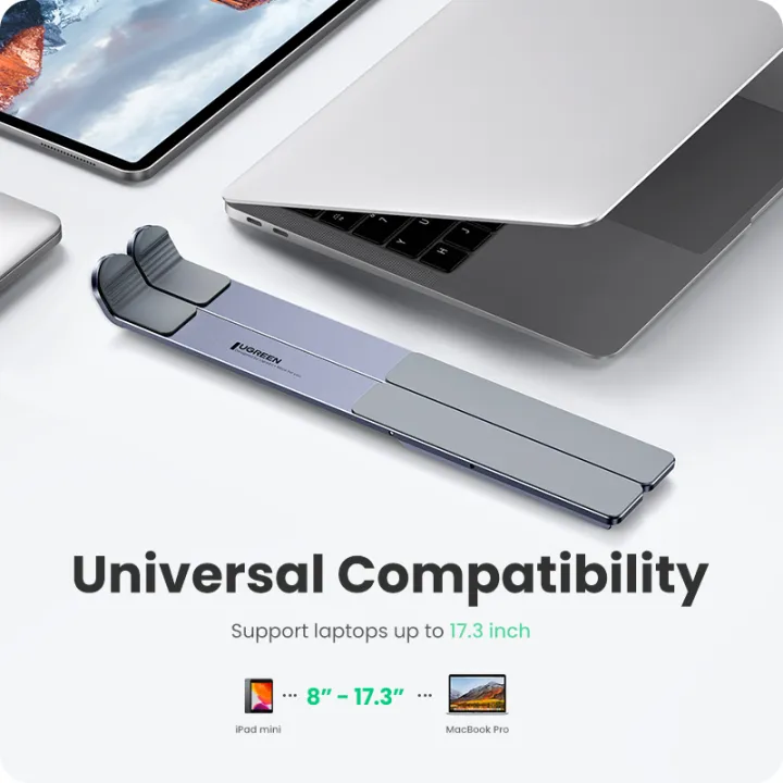 UGREEN%20Laptop%20Stand%20Holder%20For%20MacBook%20Air%20Pro%20Notebook%20Adjustable%20Foldable%20Aluminum%20Laptop%20Notebook%20Stand%20For%20PC%2011/13/17%20Inch%20-%20Image%204