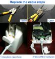 100% New Repair Replacement Magnetic AC/DC MagSaf* 1 2 Adapter Cord Cables For Apple Macbook Air Pro 45W 60W 85W Power Charger. 