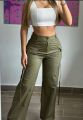 Cargo Pants Olive Green. 