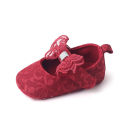 Yfashion Baby Cotton Girls Princess Toddler Shoes Cute Lace Bowknot Decoration Breathable Non-slip Soft Sole Shoes. 