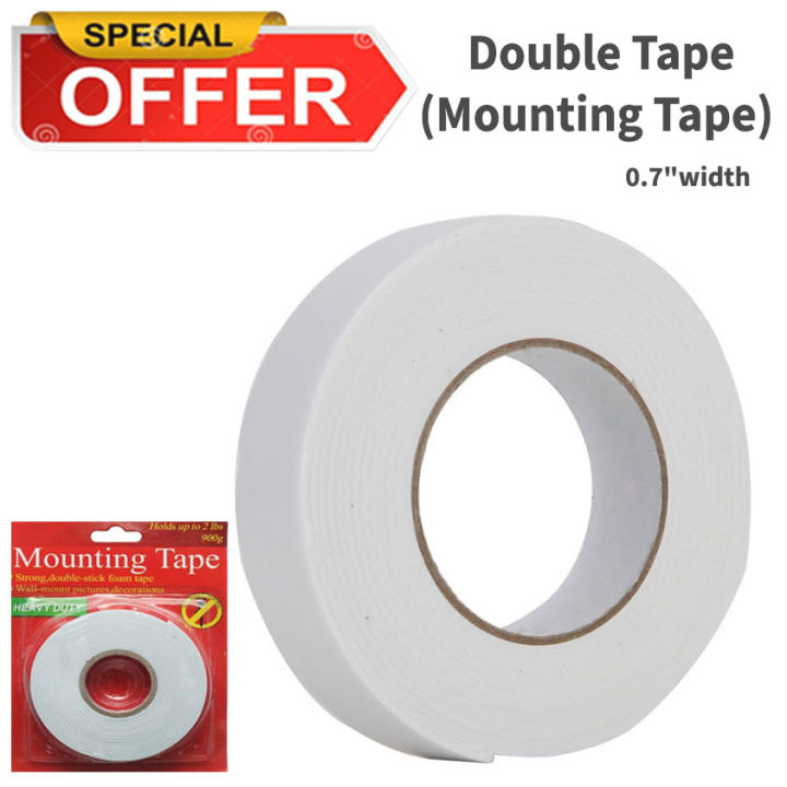 Heavy Duty Double Sided Tape, 3M Strength, Clear Acrylic Foam Tape, 5m Length, 12mm Width
