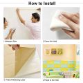 Anti-collision 23.6"x11.8" PE for Bed Headboards Bathroom Self Adhesive Background Soft Cushion Wall Panels Wall Decoration Peel and Stick Foam Wall Sticker. 