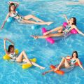 Inflatable floating Row Foldable Water Hammock Floating Bed Deck Chair Beach Sea Swimming Ring Pool Party Toy For Adult Children. 