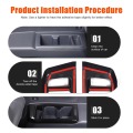For Land Cruiser 250 Prado LC250 2024 Car Rear Door Cup Holder Panel Cover Trim Interior Accessories. 