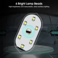Geepact Car White LED Lamp Car Roof Reading Lamp Touch Night Light Mini USB Charging Light Car Lighting Car Interior Lights Ceiling Reading Car Styling. 