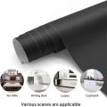 80/90 Width Self-adhesive Film Black Matt Thickened Sticker Furniture Kitchen for Cupboards Tables Wall DIY Renovation Wallpaper. 