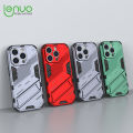 Lenuo Punk-Casing For iPhone 15 Pro Back Cover Eight-Color Anti-Fall And Anti-Slip Phone Bracket Lens Protection Cover Lovers Case. 