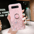 Casinglee for Samsung Galaxy S10 Plus case Shiny Ring Glitter Soft Transparent Holder Stand Back cover with String for Samsung S10 Plus Phone cases cover Stars Moon Girls. 