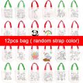 Creative DIY Graffiti Bags Both Sides Coloring Handmade Painting Non-Woven Bag Markers Kids Art Crafts Color Filling Drawing Toy. 