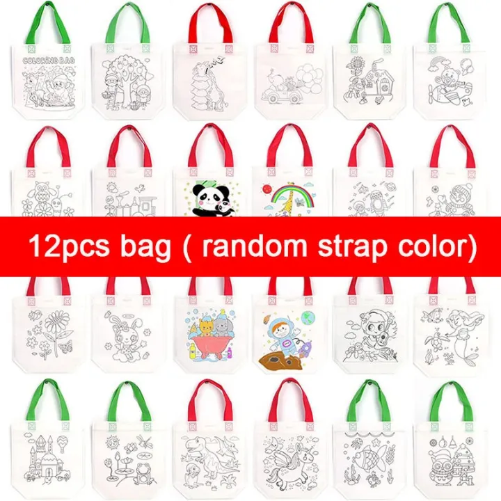 Creative%20DIY%20Graffiti%20Bags%20Both%20Sides%20Coloring%20Handmade%20Painting%20Non-Woven%20Bag%20Markers%20Kids%20Art%20Crafts%20Color%20Filling%20Drawing%20Toy%20-%20Image%208