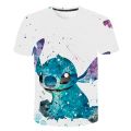 New Summer Children Disney Stitch T-shirt Disney Stitch T Shirt Disney Stitch Anime Cartoons Casual Clothes Kid Girl Boy Top Tee. 