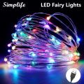 【BestGO】Simplife LED Fairy Lights 5m 50LED String Lights Waterproof Copper Christmas Lights USB Plug-in LED Fairy String Lights for Bedroom Indoor Garden Outdoor Christmas Decoration. 