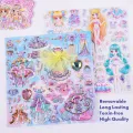 3D Girl Glitter Bubble Puffy Dress Up Sticker Gem Mesh Change Clothes Scrapbooking Craft Gift For Girl Stiker Kanak-Kanak. 