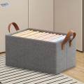 Clothes Basket Multifunction Storage Closet Bin Large Foldable Storage Box for Wardrobe Bedroom. 