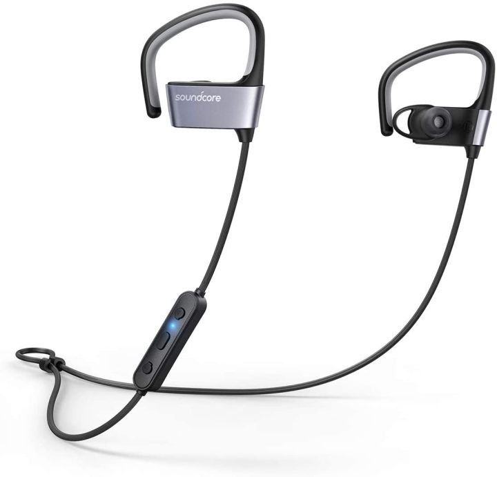 Anker Soundcore Arc Wireless Sport Earphones by Anker, IPX5 Water Resistant, 10 Hour Battery Life, with Flexible EarHooks ( 06 Months Official Warrenty )