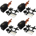 8PCS Servo Motor for Control Angle180 Metal Gear Servo 20KG High Speed Torque Servo Motor for Smart Car Robot. 