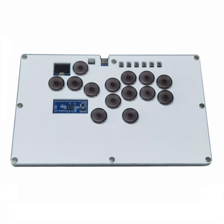 FORIDE Arcade Fighting LED Hot-Swap for Leverless Controller Xinput/Dinput Mini Buttons Console for PC/NS///Steam