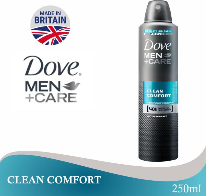 Dove Uk Men Care Clean Comfort Deo 250Ml 100% Original Product