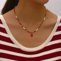 Trend Elegant Jewelry Wedding Multilayer Big Pearl Necklace For Women Fashion Imitation Pearl Gold Beads Choker Necklace N0401. 