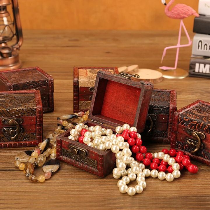Rustic%20Wooden%20Jewelry%20Box%20with%20Lock%20Storage%20Box%20Jewellery%20Trinket%20Box%20Holder%20for%20Ring%20Brooches%20Bracelets%20Earrings%20Ear%20Studs%20-%20Image%202