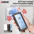 ANENG 681 Smart Digital Multimeter 6000 Counts Non-contact Voltage Tester AC/DC Voltmeter Ammeter Touch Screen Current Tester. 