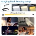LED Neck Reading Light Creative Silicone Soft Hanging Adjustable Neck Reading Lamp Suitable For Night Running Reading Camping 1Pcs. 