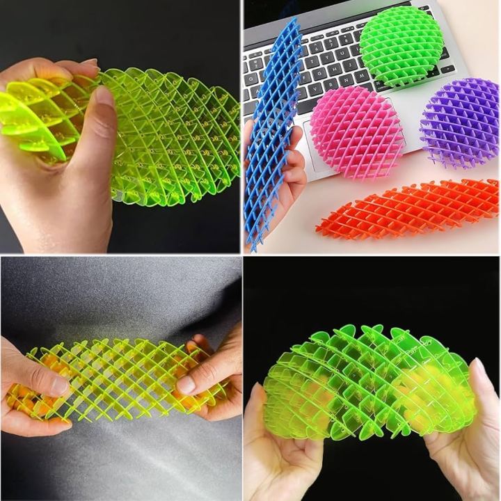 Fidget Spinner Balls Stress Releas Toy Men and Women Finger Spinner Mini Fidget Toys 1 PCS-Fidget Worm Toy,Stress Relief Fidget Toys for Kids&Adults,Elastic Mesh Toys,Sensory Slug Fidget Toy,Resistance Fidget Toys,Anxiety Relief T Tool Stress Releas Toy