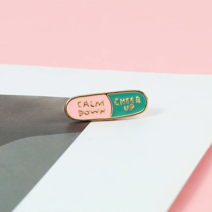 CHEER%20UP%20Energy%20Pill%20Enamel%20Pins%20Smile%20Relax%20Calm%20Down%20Medicine%20Doctor%20Nurse%20Brooch%20BackPack%20Shirt%20Lapel%20Pin%20Badge%20Jewelry%20Gift%20-%20Image%202