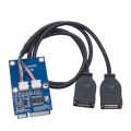 MINI PCI-E To Dual-Port USB2.0 Adapter Card PCI-E M.2 Expansion Card For Laptop Motherboard MINI PCIE Interface. 