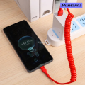 Muswanna Hypoxiae Accessories xiaomi samsung oid phone fast charging cable car e c dataProfesional Luxury 5A Typ line spring retractable fast USB C charging cable for android. 