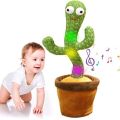 Dancing Cactus Baby Toys 6 to 12 Months, Talking Cactus Toys Repeats What You Say Baby Boy Toys, Dancing Cactus Mimicking Toy with LED English Sing Talking 15 Second Voice Recorder Musical Toys. 