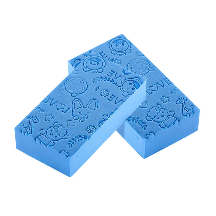 【Great Selection】 Kid Soft Exfoliating Body Bath Spa Washing Sponge Pad Scrubber Cleaning Bathroom Accessory