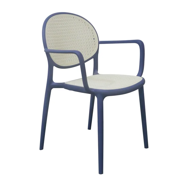 MODERN RATTAN - STYLE PLASTIC DINING CHAIR