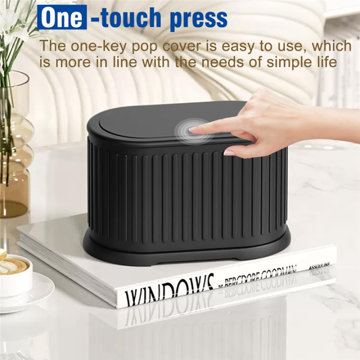 1%20PCS%20Mini%20Trash%20Can%20with%20Lid%204L%20Small%20Kitchen%20Compost%20Bin%20Stainless%20Steel%20Mini%20Garbage%20Can%20Countertop%20Trash%20Can%20Black%20-%20Image%202