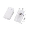 10pcs Plastic Self-Adhesive Clips Small Portable Wall Clips Clear Multipurpose Spring Clips Poster Paper. 