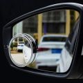 Round Convex Rear View Blind Spot Mirror Cars/Trucks/Vans (1") -Pack of 2, 2 Inch Round HD Glass Convex Rear View Wide Angle Side Mirror Blindspot with Self Adhesive Back. 