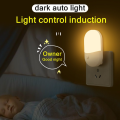 Plug-in LED Dimmable Bedside Night Light EU US Plug Led Lights Stairway Hallway Home Decorative Bedside Sleeping Lights 1Pcs. 