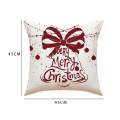 Christmas Throw Pillow Cover Cushion Cover for Sofa Xmas Decoration Bell. 