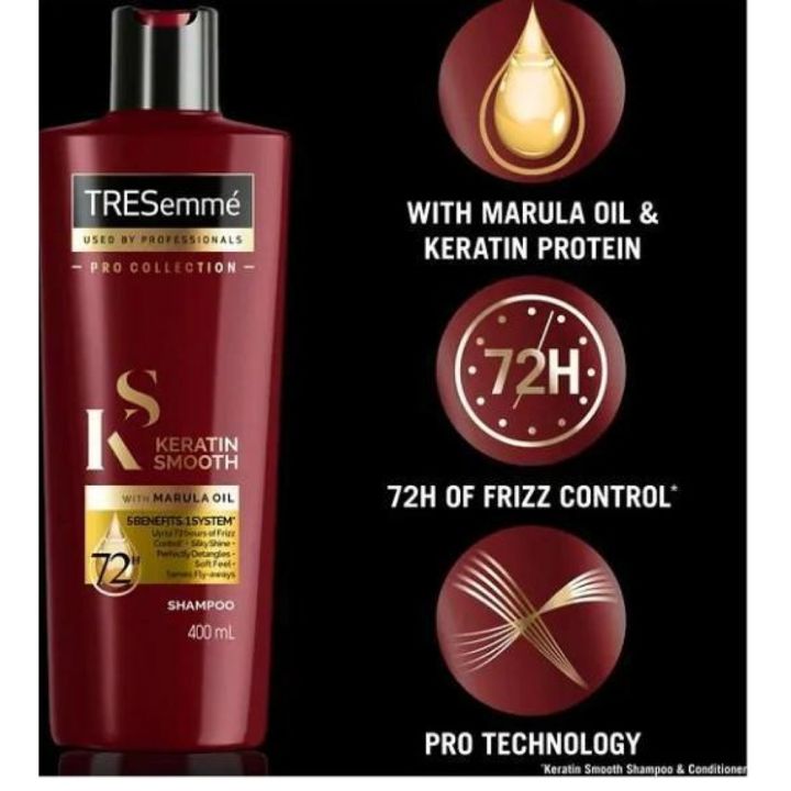 TRESemm%C3%A9%20Keratin%20Smooth%20Shampoo%20400Ml%20Argon%20Oil%20For%20Straightener%20Shiny%20Hair%20100%25%20Origin%20-%20Image%205