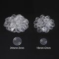 10Pcs 18/24mm Soft Anti Slip Pads Round Glass Table Top Bumpers Non Adhesive Bumpers Pad Plastic Suction Pad for Table Glass Top. 