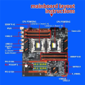 X99 Dual CPU Motherboard Server Motherboard Support DDR4 ECC Memory Maximum Support 256G with 2XE5 2650 V3 CPU. 