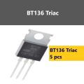 5pcs of BT136 Triac. 