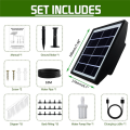 Solar Drip Irrigation System,Solar Automatic Drip Irrigation Kit for Potted Plants,Support 15Pots, Automatic Watering. 