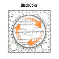 Multifunction Rotatable Ruler Drawing Template Art Design Architect Stereo Geometry Circle Drafting Measuring Scale Kawaii ruler. 