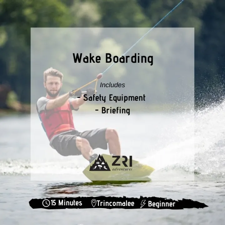 Trincomalee - Wake Boarding - Per Person (Min 2 Pax)