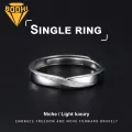 Silver Niche Light Luxury Ring Men's Ring, Simple And Versatile Style. 