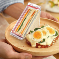 Nullmul Triangle Sandwich Container Triangle Clear Plastic Sandwich Container with Lid To-Go Containers for Cheese 1Pcs. 