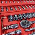 Box Socket Wrench Set - EuroKing - 46Pcs - 1/4" Drive - CRV - TUV Standard. 