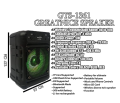GTS-1360 Wireless Bluetooth portable Speaker. 