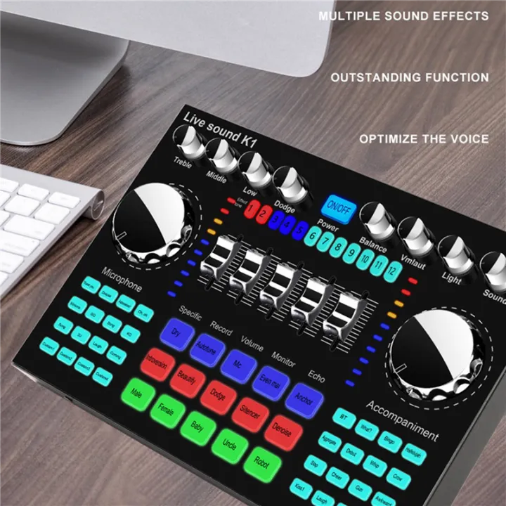 2X%20K1%20Live%20Sound%20Card%20Portable%20Bluetooth%20Sound%20Card%20Profession%20Adjustable%20Volume%20Audio%20for%20Music%20Recording%20-%20Image%208